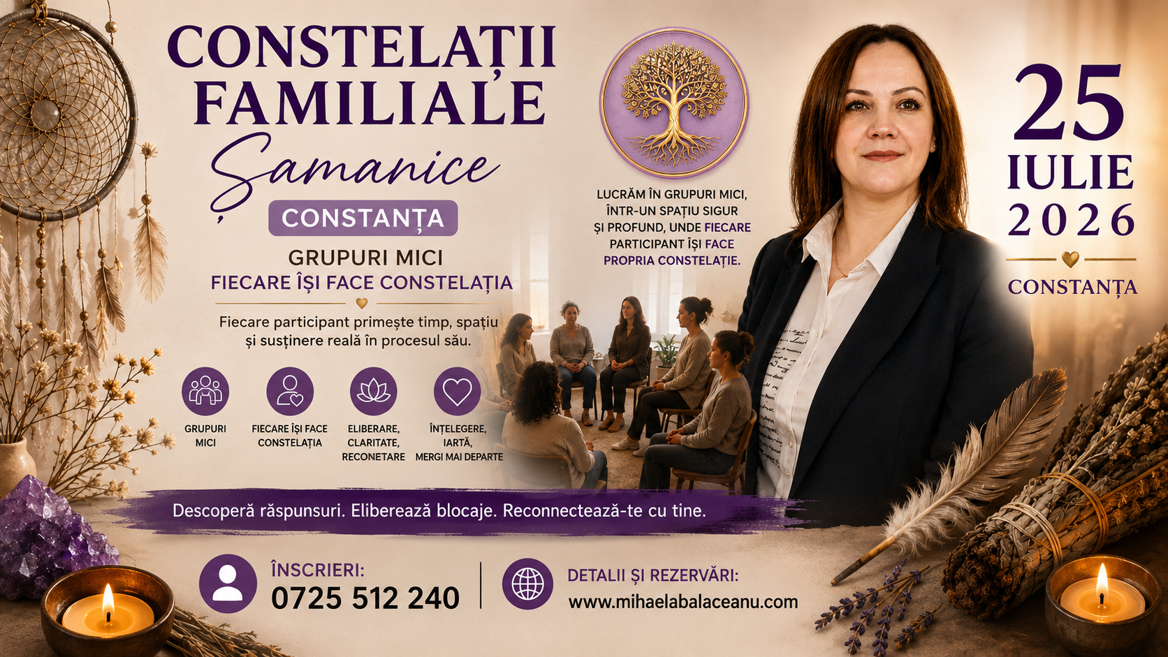 CONSTELAȚII FAMILIALE ȘAMANICE – CONSTANȚA 25 iulie 2026