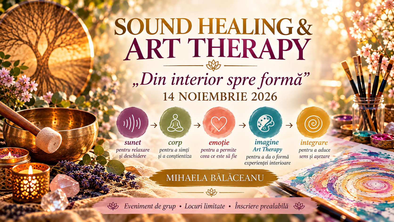 SOUND HEALING & ART THERAPY în Constanța – „Din interior spre formă”