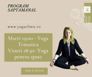 Program Yoga Clinic România în Constanţa şi Online